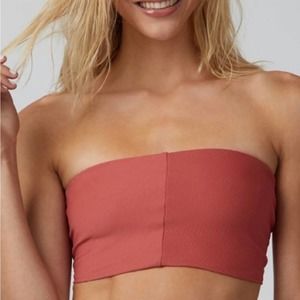 NWT Boys + Arrows Bridget Ready or Not Bandeau Bikini Top XS